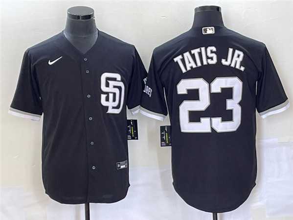 Men%27s San Diego Padres #23 Fernando Tatis Jr. Black Cool Base Stitched Baseball Jersey->san diego padres->MLB Jersey